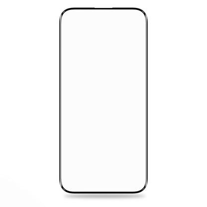 Blueo Silk HD Displayschutzfolie für Apple iPhone 16 / 15, gehärtetes Glas, Full Glue, 5er-Set, 2.5D, Schwarz