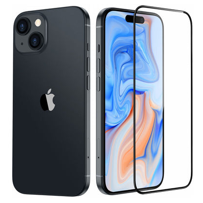 Schutzfolie ESR Armorite für Apple iPhone 15 Plus, gehärtetes Glas, Full Glue, Schwarz