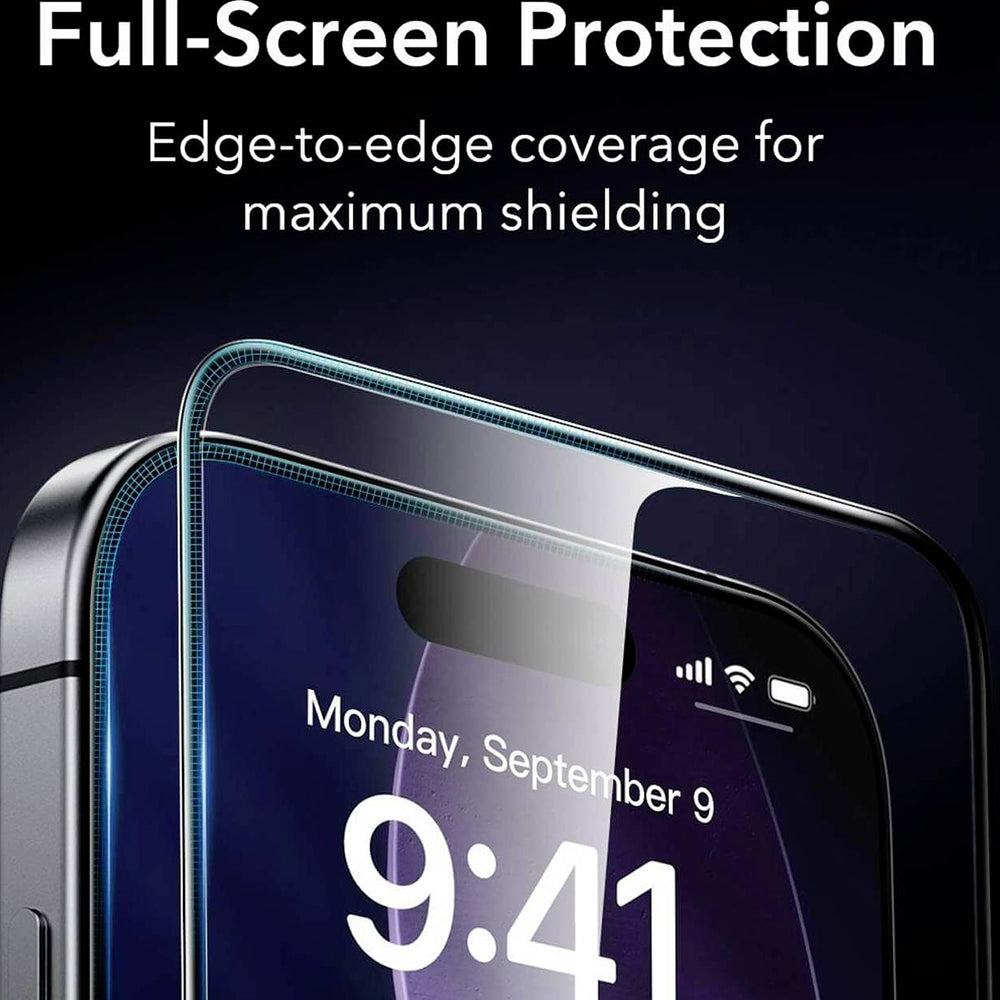 ESR Armorite UltraFit Screen Protector for Apple iPhone 17 Air, Tempered Glass, Full Glue, 2-Piece Set, Black