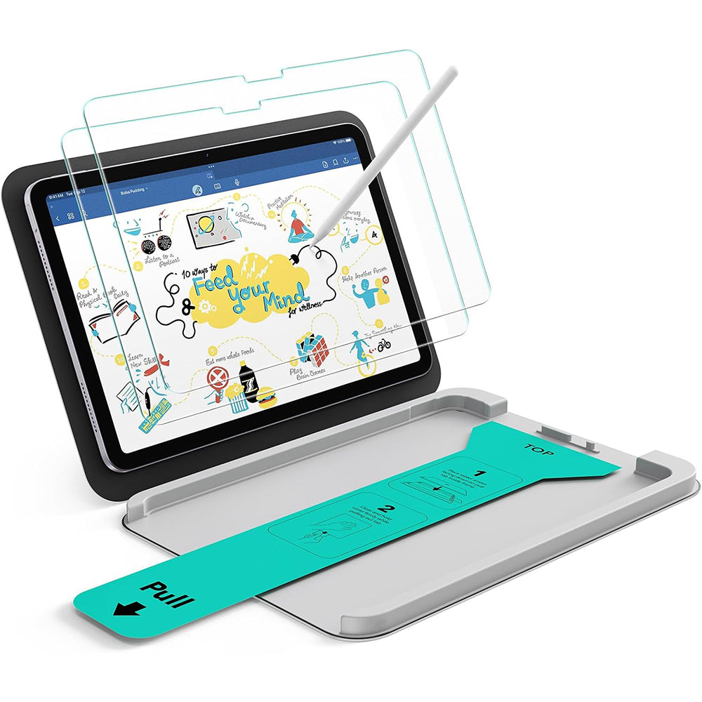 Schutzfolie ESR Paper Feel UltraFit für Apple iPad Air 11 (2026) / Air 11 (2025), Kunststoff, Set mit 2 Stück