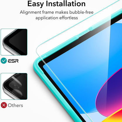 Schutzfolie ESR Bildschirm für Apple iPad (2025) / (2022), Gehärtetes Glas, Vollkleber, Set 2 Stück