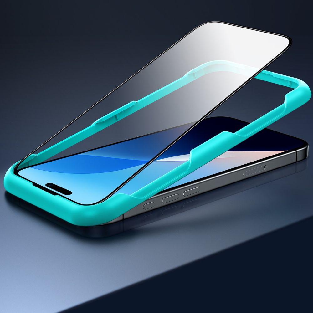 Schutzfolie ESR Bildschirm für Apple iPhone 16, Gehärtetes Glas, Vollkleber