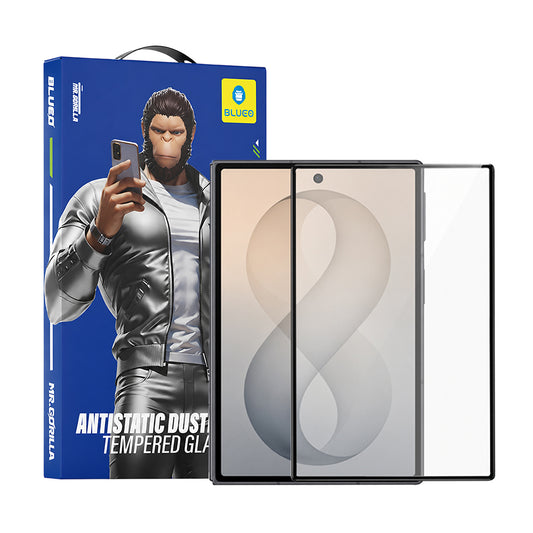 Blueo HD Außendisplay-Schutzfolie für Samsung Galaxy Z Fold8 F971, gehärtetes Glas, Full Glue, 2.5D, Schwarz