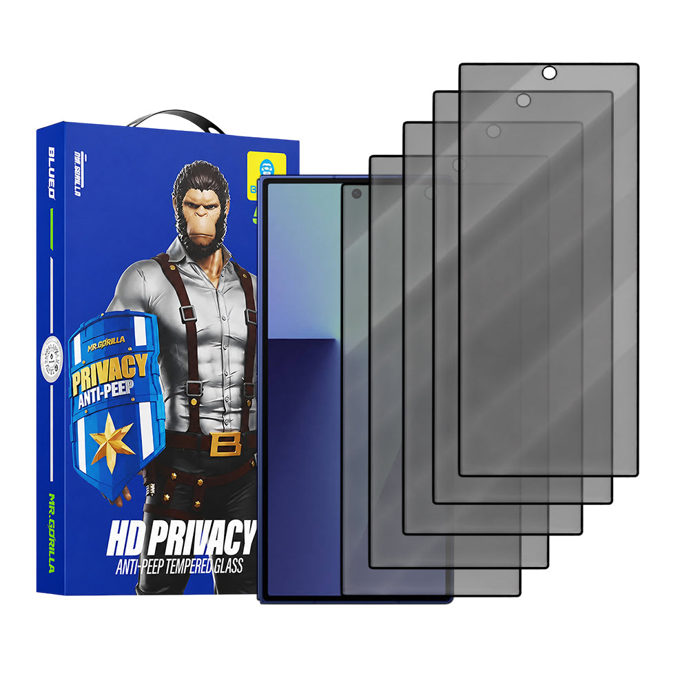 Blueo Anti-Peep Privacy Displayschutzfolie für Samsung Galaxy Z Fold8 Ultra F971, gehärtetes Glas, Vollkleber, 5er-Set
