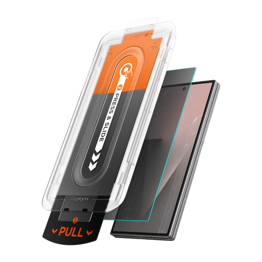 Außenschutzfolie Privacy Spigen GlastR EZ FIT Pro HD für Samsung Galaxy Z Fold8 Ultra F976, Gehärtetes Glas, Vollflächig verklebt