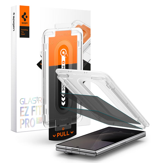 Außenschutzfolie Privacy Spigen GlastR EZ FIT Pro HD für Samsung Galaxy Z Fold8 Ultra F976, gehärtetes Glas, Vollkleber, 2er-Set