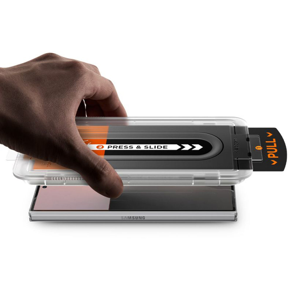 Spigen GlastR EZ FIT Pro HD Exterior Privacy Screen Protector for Samsung Galaxy Z Fold8 Ultra F976, Tempered Glass, Full Glue, Set of 2 pieces