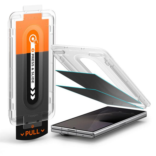 Außenschutzfolie Privacy Spigen GlastR EZ FIT Pro HD für Samsung Galaxy Z Fold8 Ultra F976, gehärtetes Glas, Vollkleber, 2er-Set
