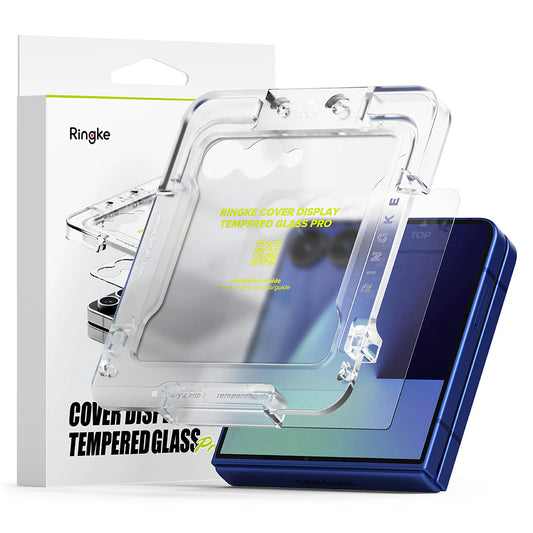 Außendisplay-Schutzfolie Ringke Cover Display für Samsung Galaxy Z Flip7 F766, gehärtetes Glas, Vollkleber, 2er-Set
