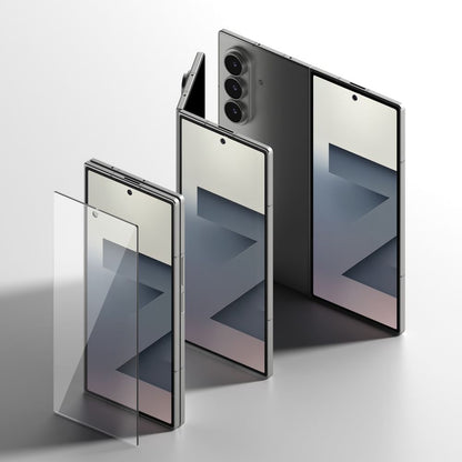 Schutzfolie Außenbildschirm Ringke Easy Slide für Samsung Galaxy Z Fold7 F966, Gehärtetes Glas, Vollverklebung, Set 2 Stück