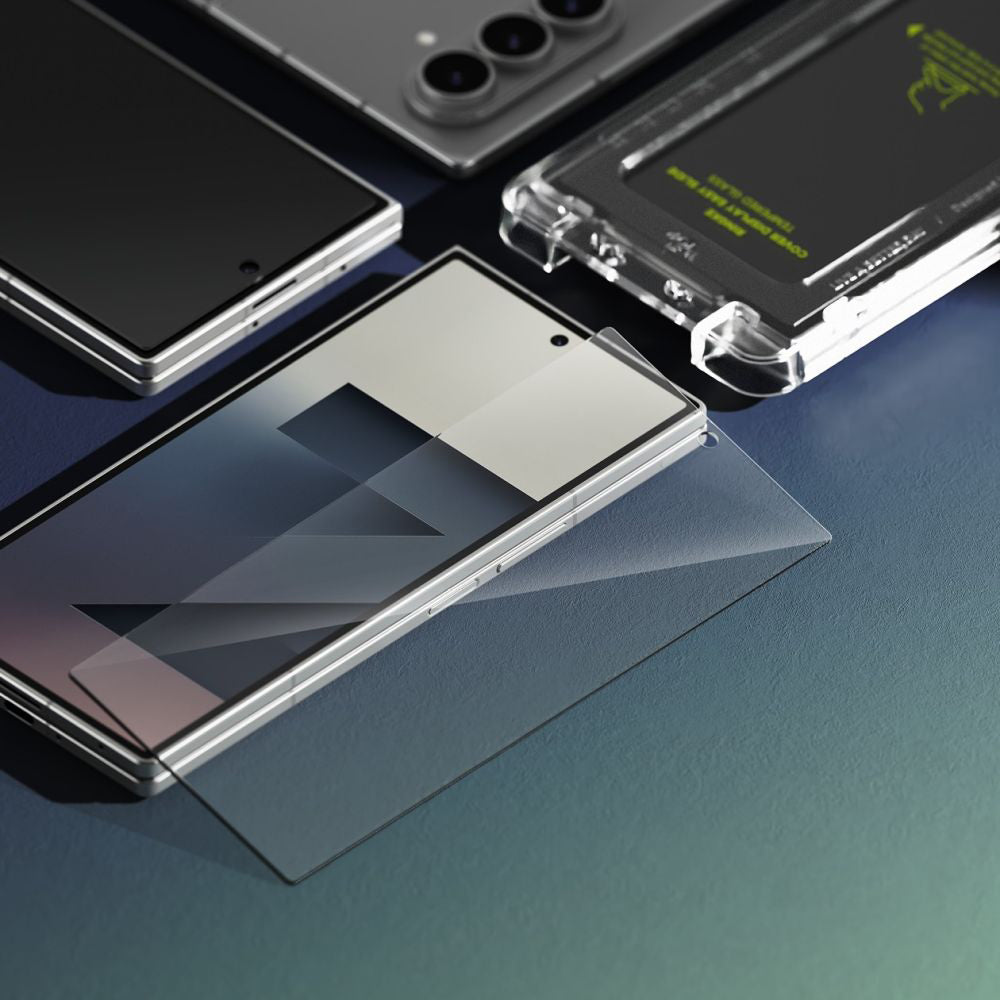 Schutzfolie Außenbildschirm Ringke Easy Slide für Samsung Galaxy Z Fold7 F966, Gehärtetes Glas, Vollverklebung, Set 2 Stück
