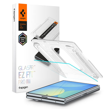 Außenschutzfolie Spigen GlastR EZ FIT Pro HD für Samsung Galaxy Z Fold8 F971, gehärtetes Glas, Full Glue AGL11942