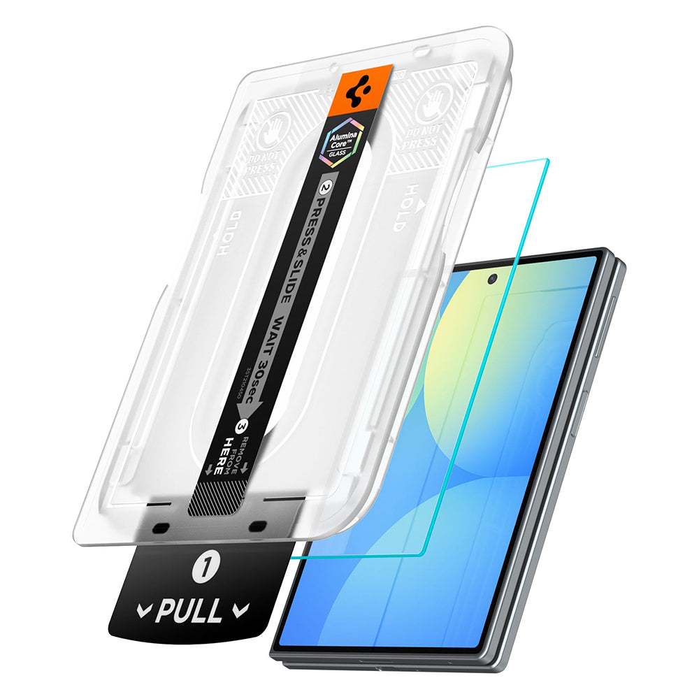 Außenschutzfolie Spigen GlastR EZ FIT Pro HD für Samsung Galaxy Z Fold8 F971, gehärtetes Glas, Full Glue AGL11942