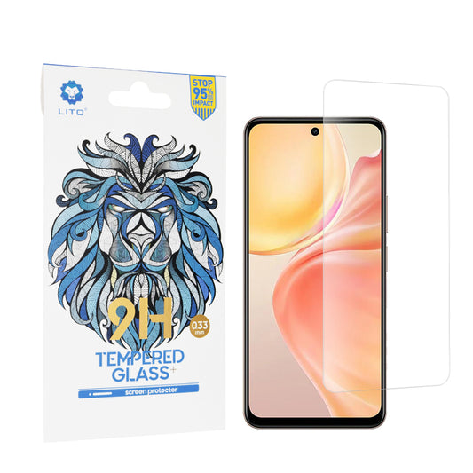 Lito Classic Displayschutzfolie für vivo Y28 4G, gehärtetes Glas, Full Glue, 2.5D