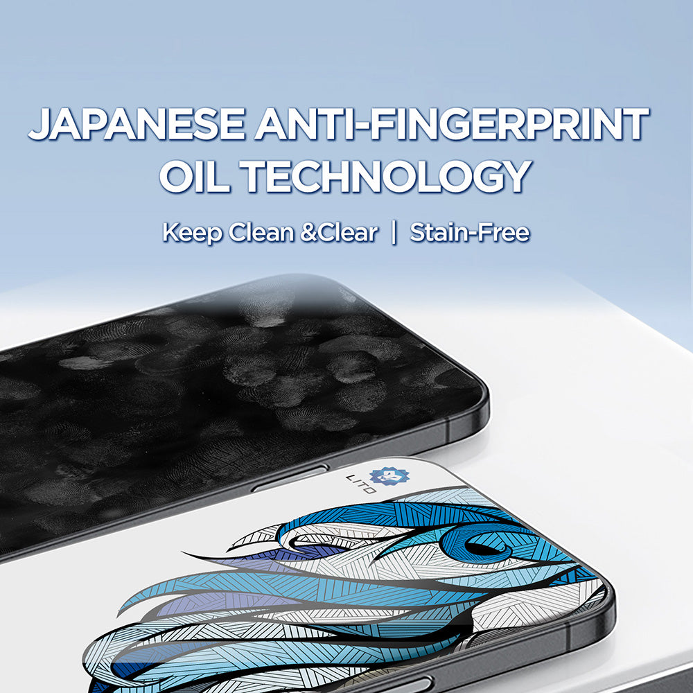 Schutzfolie Lito D+ Max 4K für Apple iPhone 17 Air, Gehärtetes Glas, Vollverklebung, Schwarz