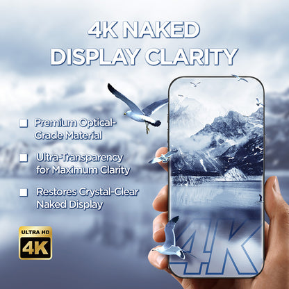 Schutzfolie Lito D+ Max 4K für Apple iPhone 17 Pro Max, Gehärtetes Glas, Vollverklebung, Schwarz
