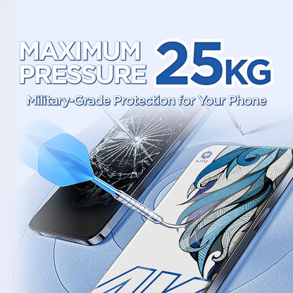 Schutzfolie Lito D+ Max 4K für Apple iPhone 17 Pro Max, Gehärtetes Glas, Vollverklebung, Schwarz