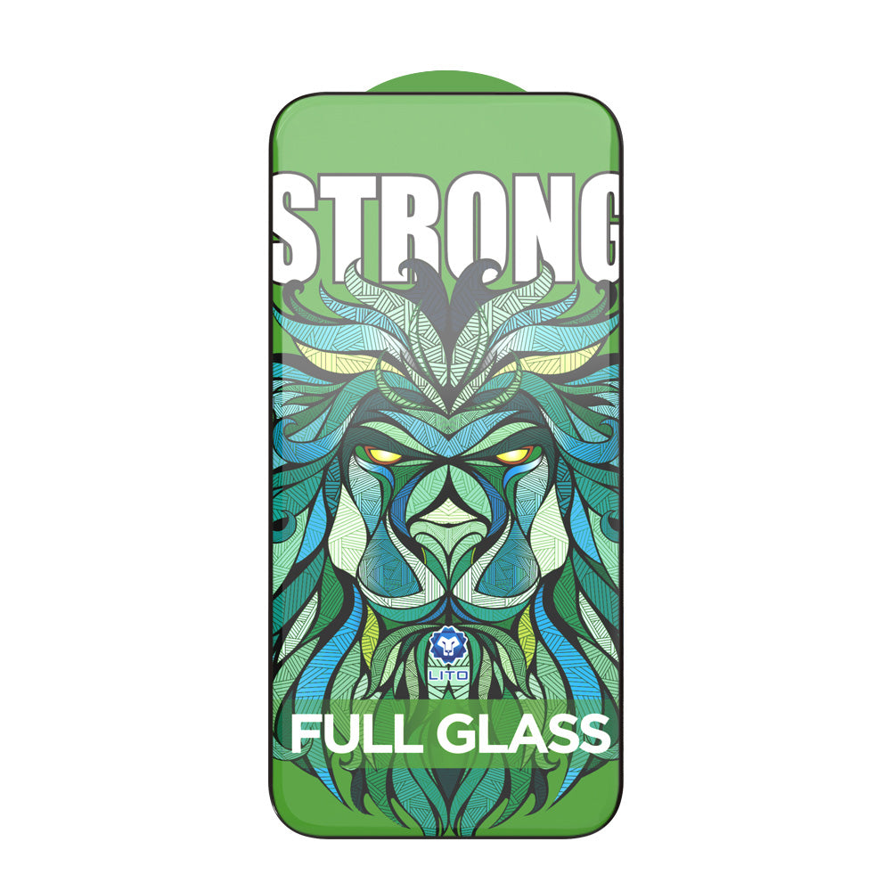 Schutzfolie Lito D+ Max Strong für Apple iPhone 17 Pro, Gehärtetes Glas, Vollverklebung, Schwarz