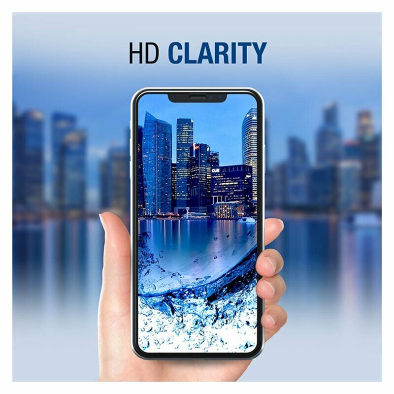 Schutzfolie Lito HD Pro Clear für Apple iPhone 17 Air, gehärtetes Glas, Full Glue, Schwarz