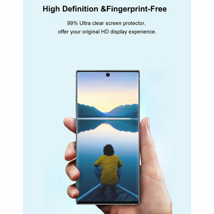 Lito Displayschutzfolie für Samsung Galaxy S22 Ultra 5G S908, gehärtetes Glas, UV-Kleber, 3D