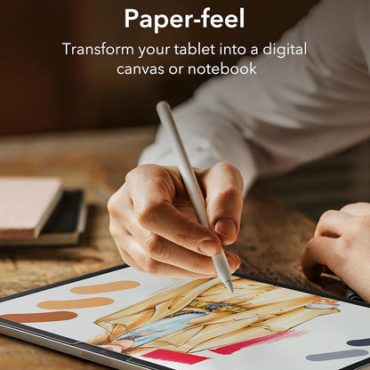 Schutzfolie Ecran Matte ESR Paper Feel für Apple iPad Air 13 (2025) / Air 13 (2024), Kunststoff, Vollkleber, Set 2 Stück