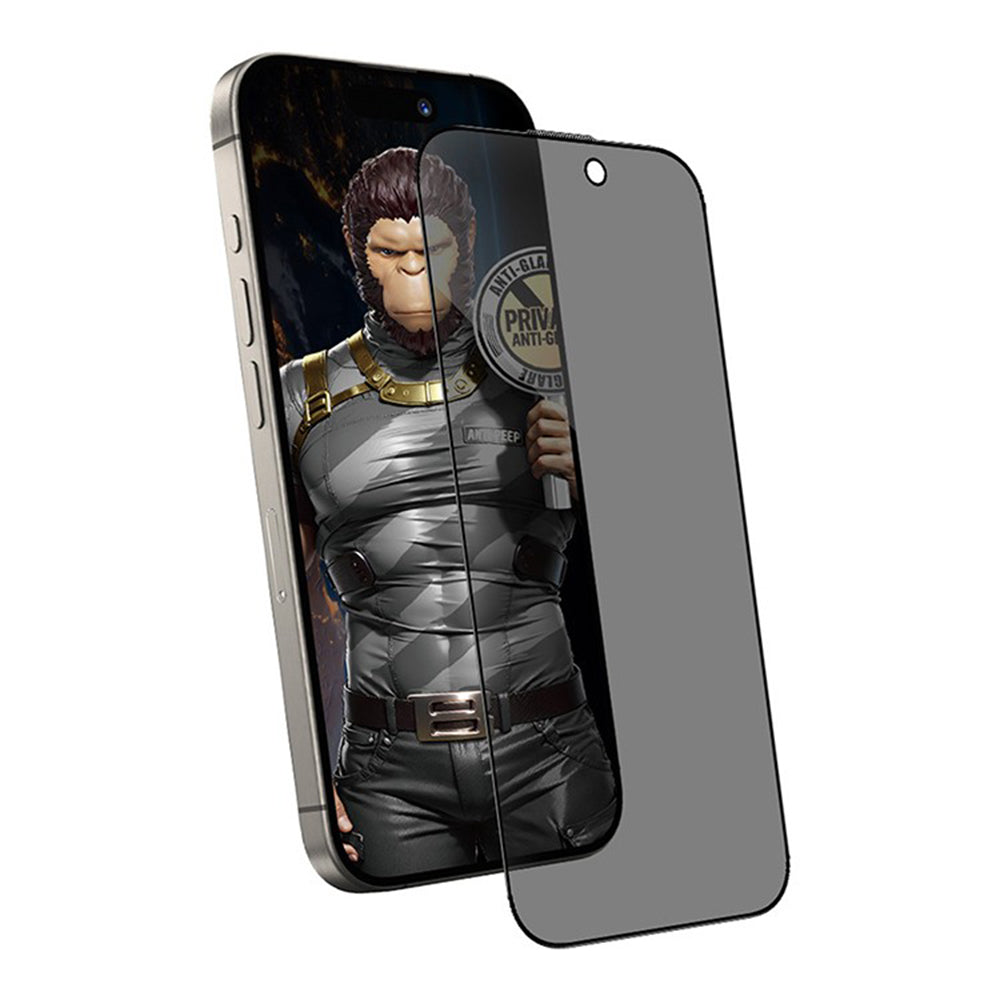 Matt Privacy Blueo Anti-Peep Displayschutzfolie für Apple iPhone 14 Pro, gehärtetes Glas, Vollkleber