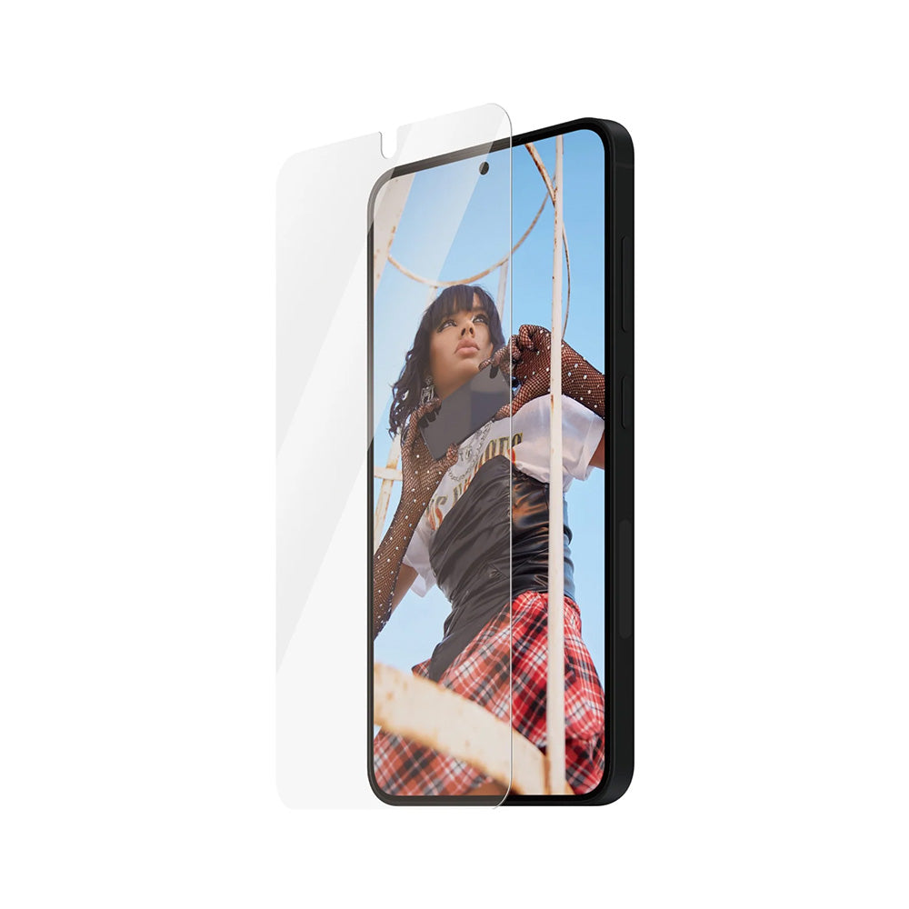 Schutzfolie PanzerGlass Safe. Ultra-Wide Fit EasyAligner für Samsung Galaxy S25 S931 / S24 S921, Gehärtetes Glas, Vollverklebung.