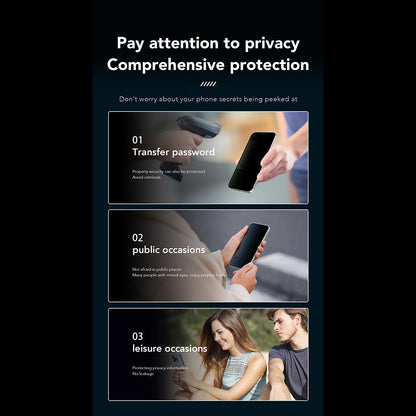 Privacy-Schutzfolie Anank 1X Reinforced 360 für Apple iPhone 14 Pro, Sicherheitsglas, Vollkleber, 2.5D