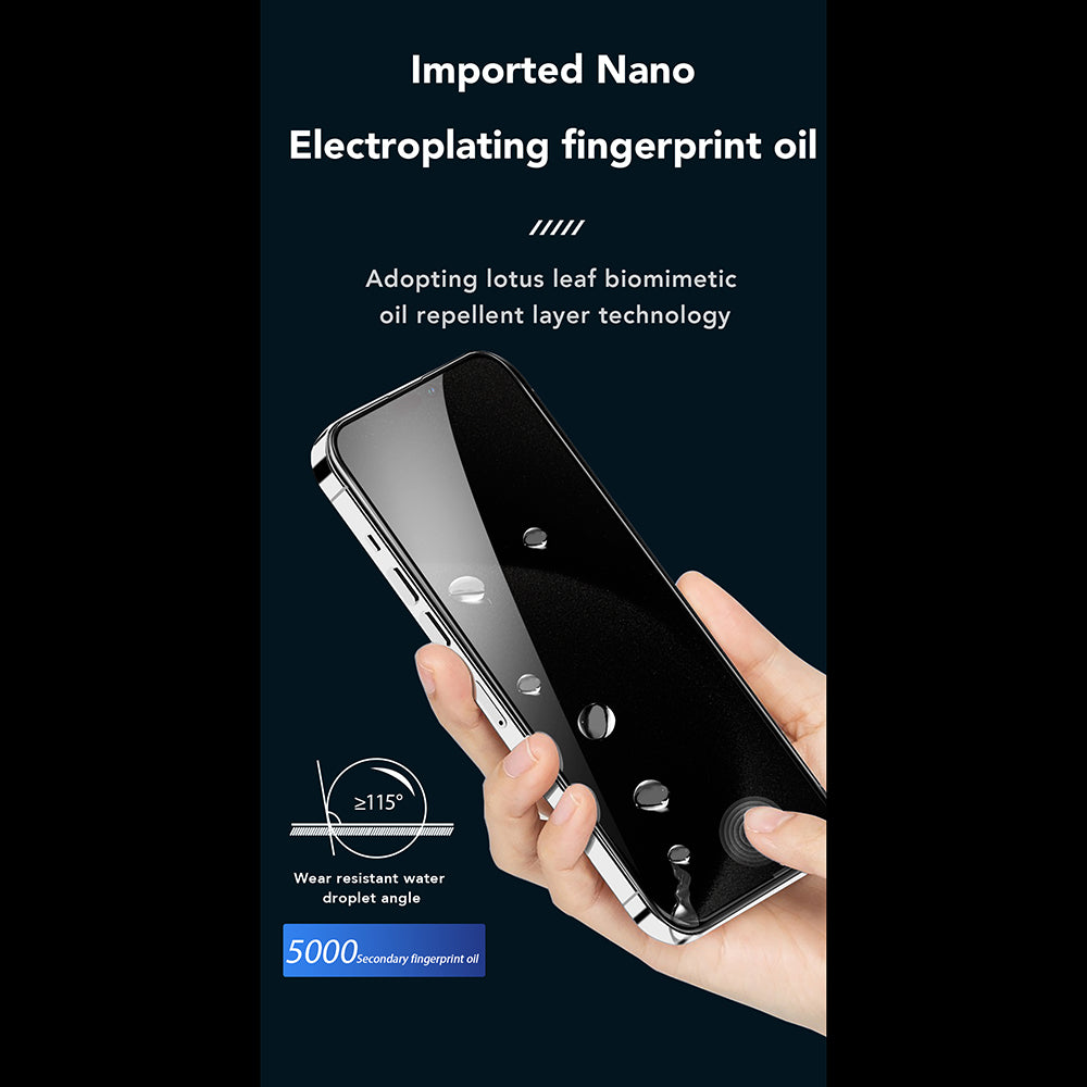 Privacy-Schutzfolie Anank 1X Reinforced 360 für Apple iPhone 14 Pro, Sicherheitsglas, Vollkleber, 2.5D