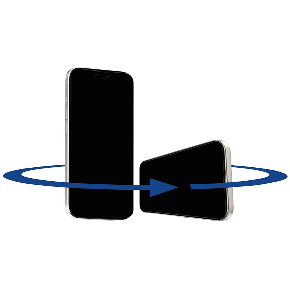 Privacy-Schutzfolie Anank 1X Reinforced 360 für Apple iPhone 15 Pro Max, Sicherheitsglas, Vollkleber, 2.5D
