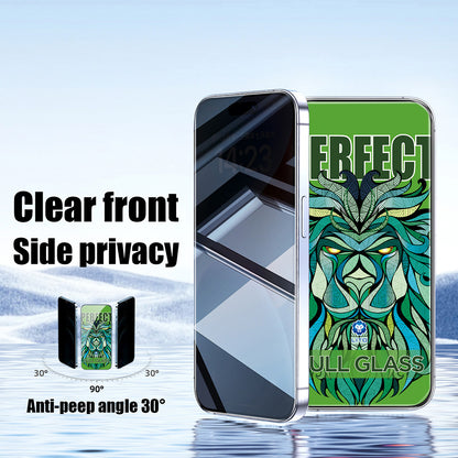 Schutzfolie Privacy Lito D+ Max Strong für Apple iPhone 17 Pro Max, Gehärtetes Glas, Vollverklebung