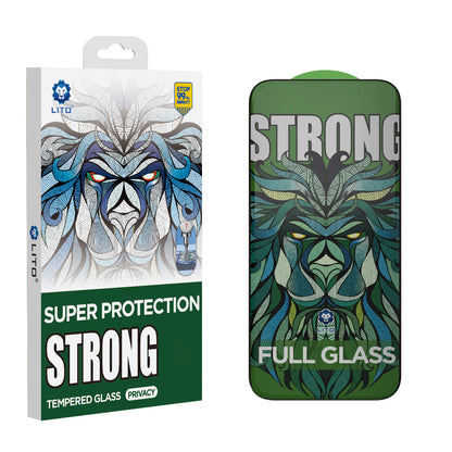 Schutzfolie Privacy Lito D+ Max Strong für Apple iPhone 17 Pro, gehärtetes Glas, Full Glue