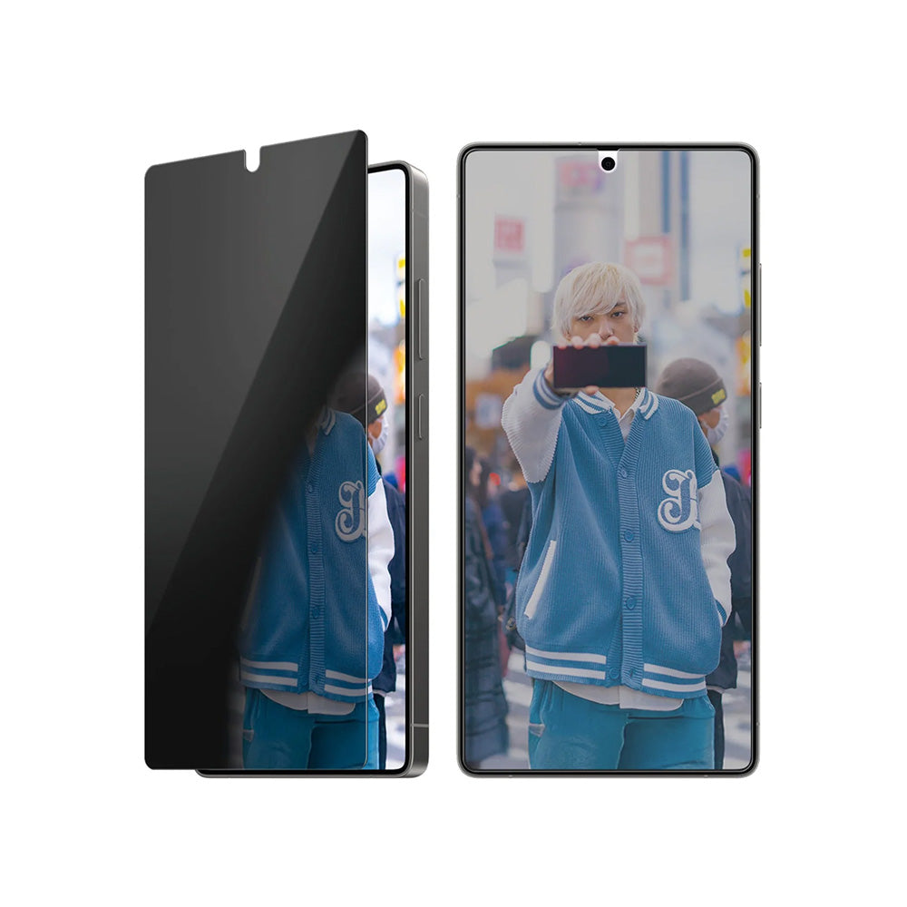 Schutzfolie Privacy PanzerGlass Ultra-Wide Fit für Samsung Galaxy S25 Ultra S938, gehärtetes Glas, Full Glue