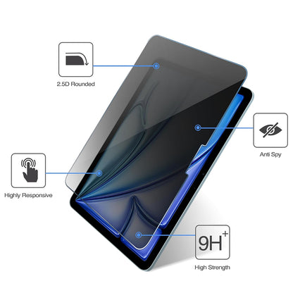 Privacy-Schutzfolie Techsuit ArmorGlass CrystalHD für Apple iPad Air 11 (2026), gehärtetes Glas, Full Glue, 2er-Set