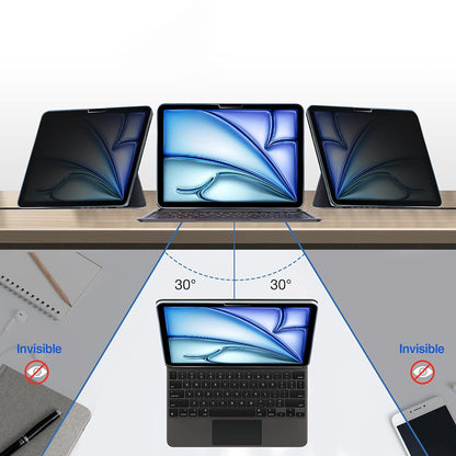 Privacy-Schutzfolie Techsuit ArmorGlass CrystalHD für Apple iPad Pro 11 (2022), gehärtetes Glas, Full Glue, 2er-Set