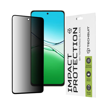 Privacy Techsuit Displayschutzfolie für Oppo A5 Pro 4G / A5 Pro, gehärtetes Glas, Full Glue, 111D