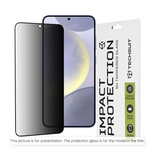 Schutzfolie Privacy Techsuit für Oppo A6 4G, gehärtetes Glas, Full Glue, 111D