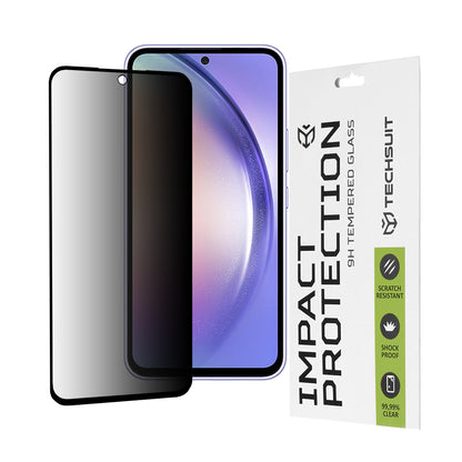 Privacy-Schutzfolie Techsuit für Samsung Galaxy A54 A546, gehärtetes Glas, Full Glue, 111D