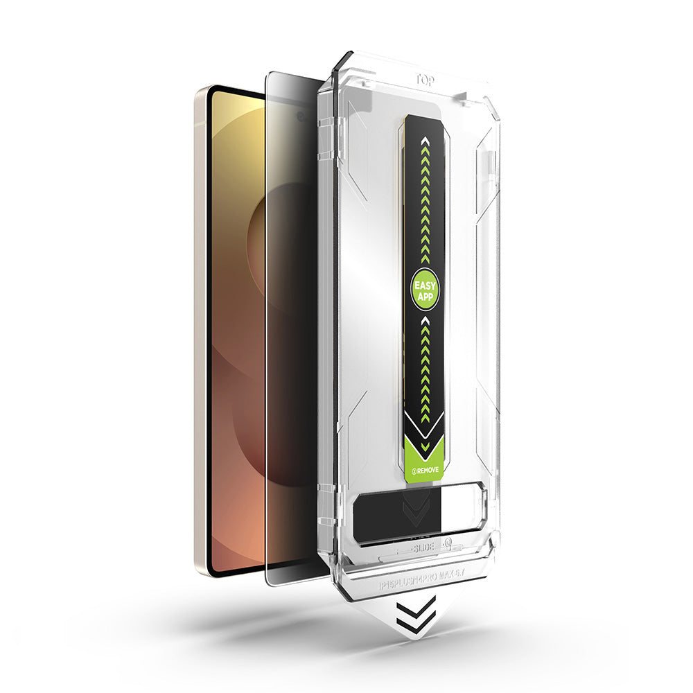 Schutzfolie Privacy Techsuit TitanGlass CrystalHD für Samsung Galaxy S26 Plus S947, Gehärtetes Glas, Vollverklebung