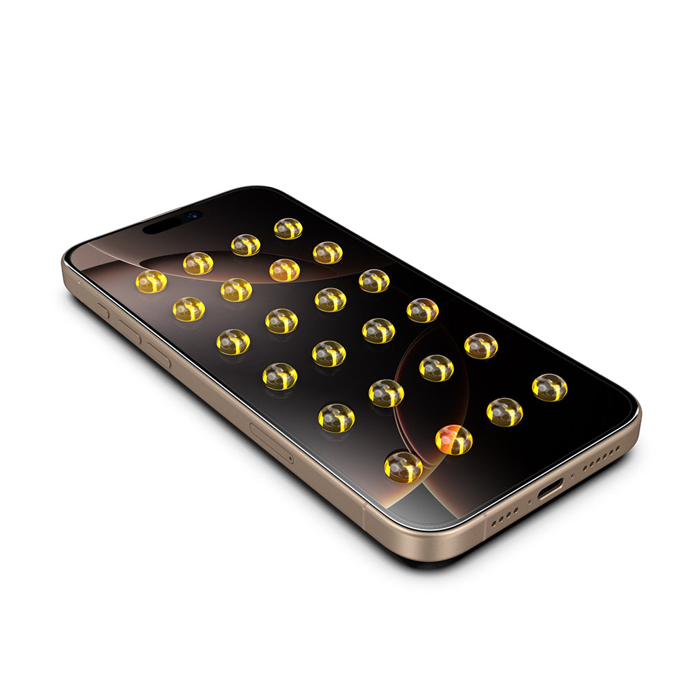 Privacy-Schutzfolie Techsuit TitanGlass für Apple iPhone 15 Pro, Sicherheitsglas, Vollkleber