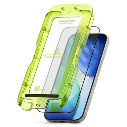 Ringke Easy Slide Displayschutzfolie für Apple iPhone 17 Air, gehärtetes Glas, Full Glue, 2er Set