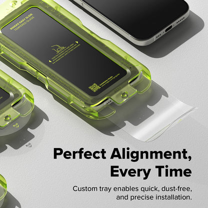 Ringke Easy Slide Displayschutzfolie für Apple iPhone 17 Air, gehärtetes Glas, Full Glue, 2er Set