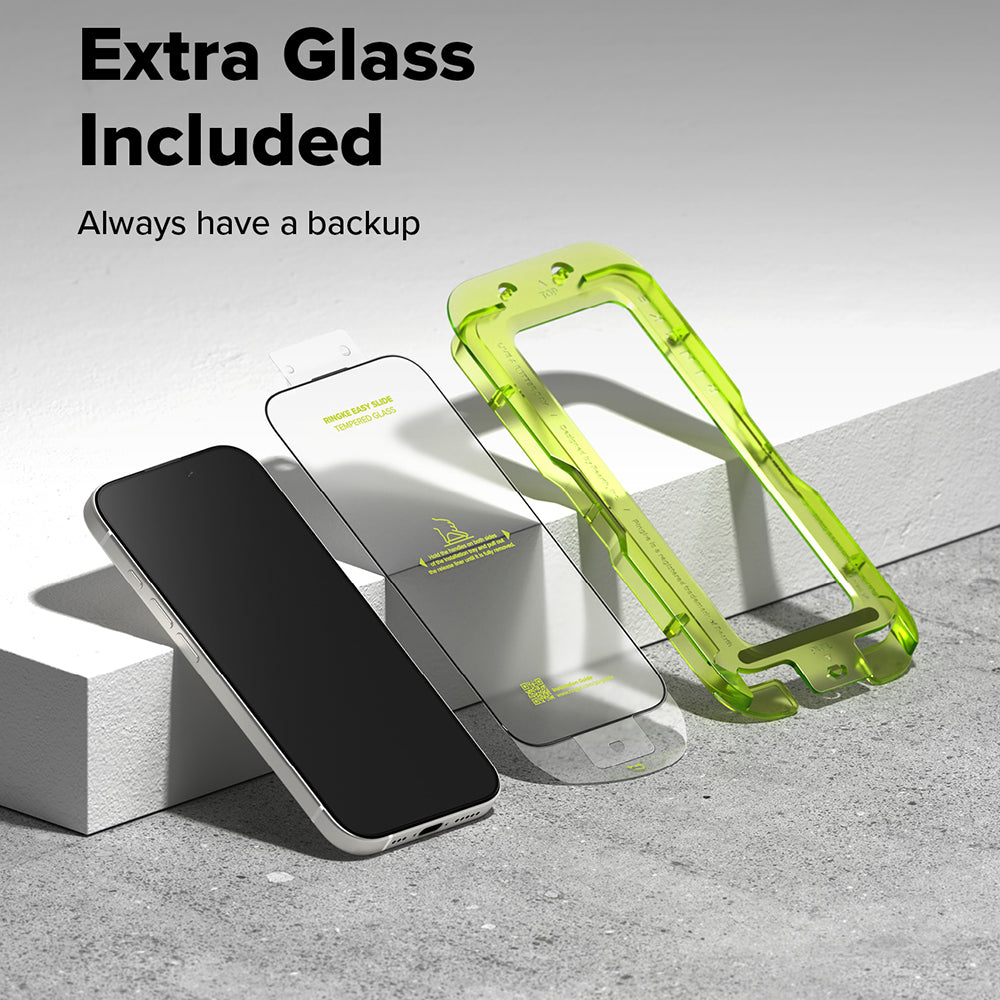Ringke Easy Slide Displayschutzfolie für Apple iPhone 17 Air, gehärtetes Glas, Full Glue, 2er Set