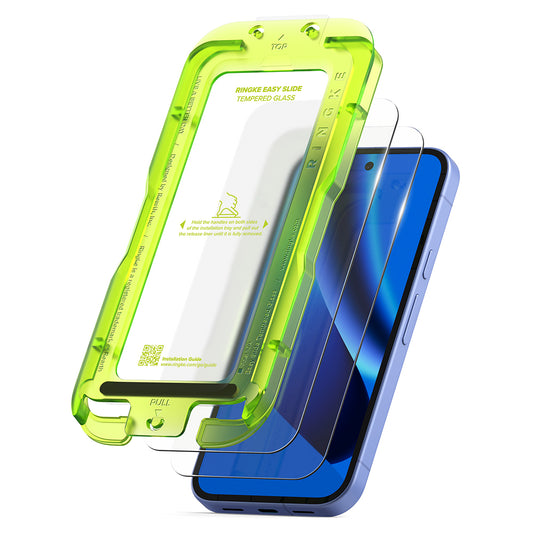Ringke Easy Slide Displayschutzfolie für Google Pixel 10a, gehärtetes Glas, Full Glue, 2er Set