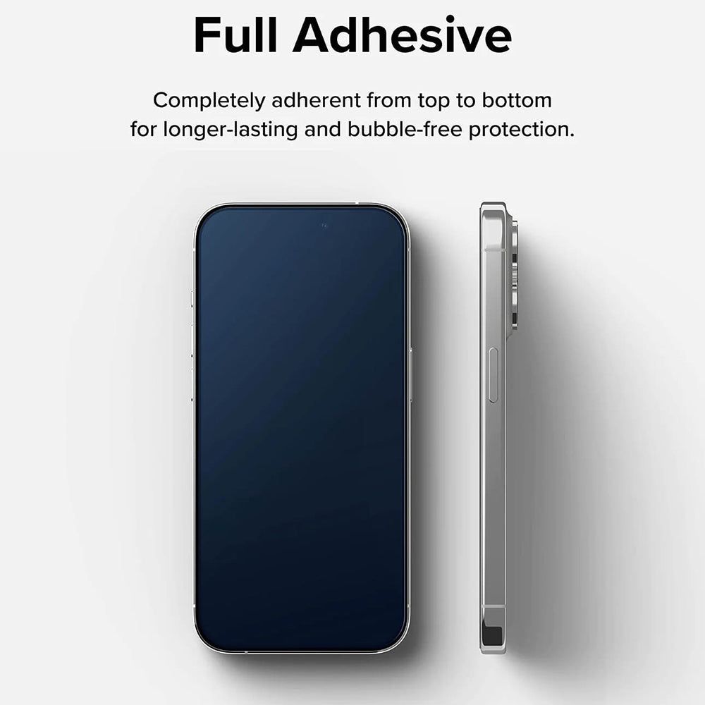 Ringke Displayschutzfolie für Apple iPhone 15 Pro Max, gehärtetes Glas, Full Glue, Schwarz