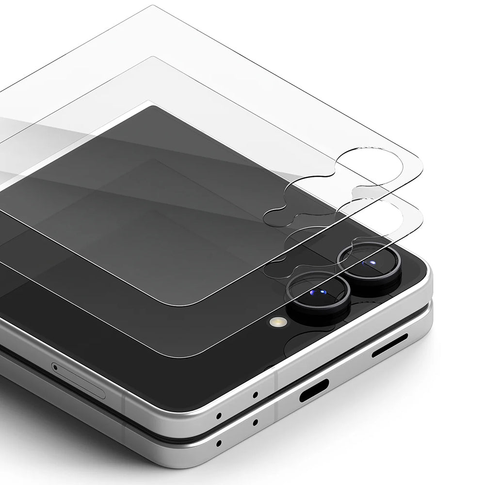 Ringke Pro Außendisplay-Schutzfolie für Samsung Galaxy Z Flip8 F776, gehärtetes Glas, Full Glue, 2er-Set
