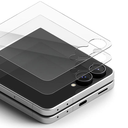 Ringke Pro Außendisplay-Schutzfolie für Samsung Galaxy Z Flip8 F776, gehärtetes Glas, Full Glue, 2er-Set