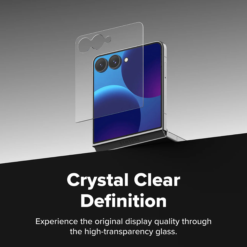 Ringke Pro Außendisplay-Schutzfolie für Samsung Galaxy Z Flip8 F776, gehärtetes Glas, Full Glue, 2er-Set