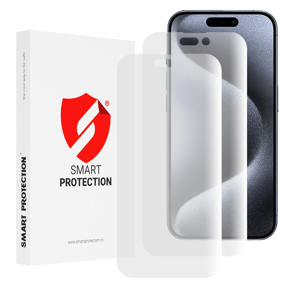 Smart Protection Premium Classic Displayschutzfolie für Apple iPhone 15 Pro, Kunststoff, 2 Stück Set