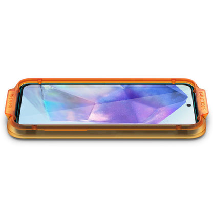 Spigen GlastR Align Master Displayschutzfolie für Samsung Galaxy A55 5G A556, gehärtetes Glas, Full Glue, 2er Set AGL07775